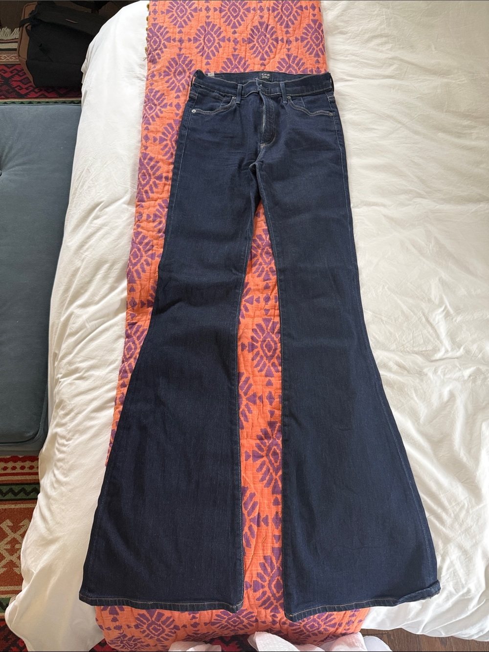 Citizens Of Humanity Fleetwood High Rise Dark Blue Flare Jeans